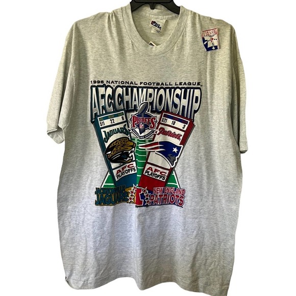 Pro Player Other - 1996 AFC NFL Championship Vintage Jaguars Patriots Short Sleeve Tee
